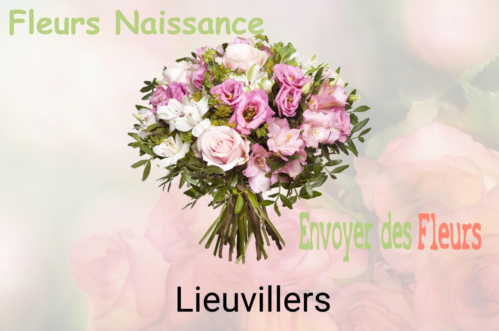 Bouquet de fleurs de naissance livré à Lieuvillers