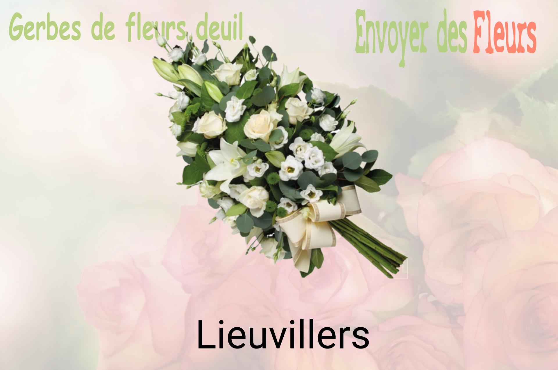 Gerbe de fleurs de deuil livrée à Lieuvillers
